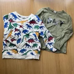 H&M 恐竜プリント トレーナー 110/116 デビロック　プリントT 120