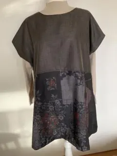 正絹　9マルキ7マルキ入りリメイク、チュニック