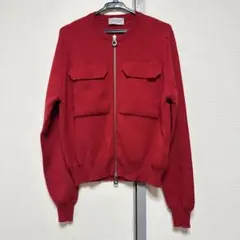 JOHN SMEDLEY 赤 カーディガン S