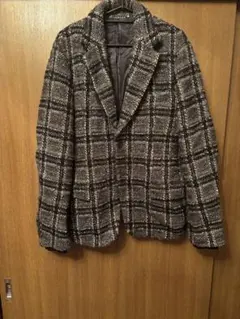 チェック柄　テーラードジャケット