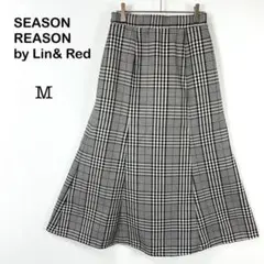 【SEASON REASON by Lin&Red】フレアスカート チェック柄M
