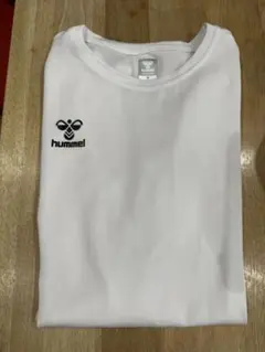 hummel ホワイト 長袖インナーシャツ　Oサイズ