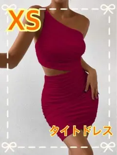 【SHEIN】Allurite ワンショルダー 無地 ワンピース ノースリーブ