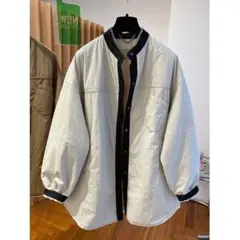 ジャンパー ブルゾン オーバーサイズ バイカラー シンプル アウター オシャレ