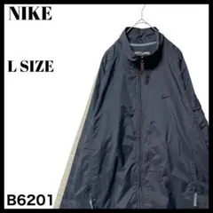 00s ナイキ ナイロンジャケット ブルゾン 袖ポケット ダークグレー メンズL