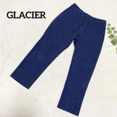 グラシア❤️テーパードパンツ クロップド丈 ストライプ柄 オフィスカジュアル L