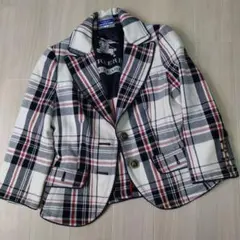 良品　Burberry BLUE LABEL チェック テーラードジャケット