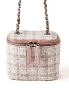 ツイードチェーンバニティバッグ[at1949] グレイル　GRL