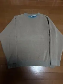 スウェットライクモールニット