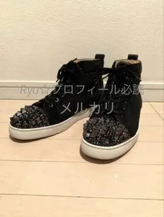 Christian Louboutin ラインストーン スタッズ スニーカー