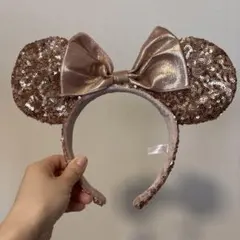 ミニーマウスのカチューシャ ピンク