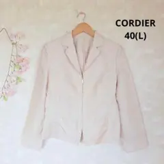 コルディア CORDIER ジャケット【40】ベージュ ジップアップ フォーマルのサムネイル
