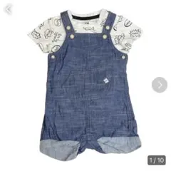 ロンパース　Tシャツ　ベビー服　子供服　H&M 2点セット