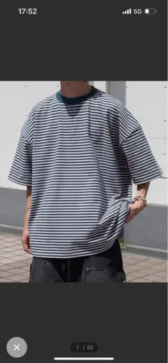 レトロボーダーTシャツ