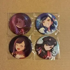 プロセカ　グリッター缶バッジ　白石杏