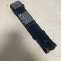 ビンテージ　フェルナンデス ギターストラップ　緑柄　ピックポケット付き