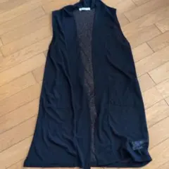 ロングベスト M 　紺