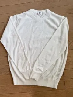 【新品未使用】UNIQLOウォッシャブルコットンメリノクルーネックセーター