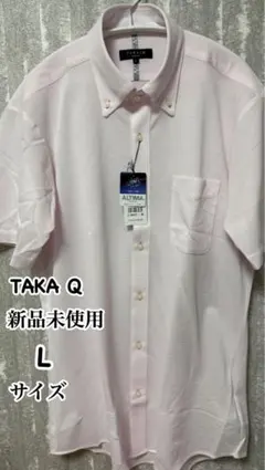 TAKA Q スリムフィット半袖シャツ Lサイズ ピンクのサムネイル