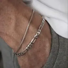 メンズシルバーブレスレット　メンズバングル　メンズシルバーバングル　メンズのサムネイル
