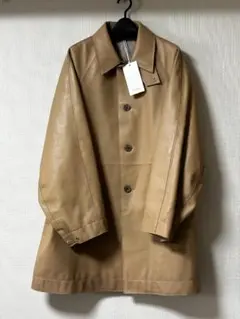 YOKE 24ss Leather Cut-off Half Coat
