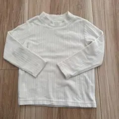 ユニクロ　フリース　ハイネック　110 白