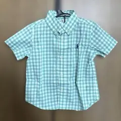 ラルフローレン　ベビー　半袖シャツ　ボタンダウンシャツ　チェック　18M 85