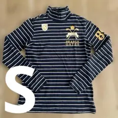 PEARLY GATES ゴルフシャツ モックネック ボーダー ネイビー 長袖