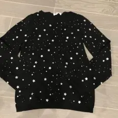 エイチアンドエム　　星柄薄手セーター