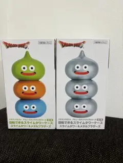 ドラゴンクエスト回転できるスライムタワーケース　スライムタワー&メタルブラザーズ