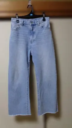 美品CLOSSHI×mysaしまむら田中里奈カットオフワイドフレアデニム67