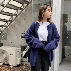 フーズフーギャラリー　ダメージマルチウェイニット　カーディガン　オーバーサイズ