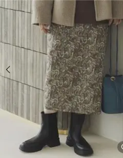 studio CLIP フラワージャガードスカートのサムネイル