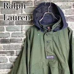 90s CHAPS ラルフローレン アノラック マウンテンパーカー グリーン