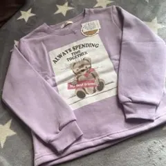 新品タグ付き　くまさん裏起毛トレーナー