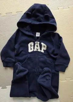 baby GAP ネイビー フード付きロンパース