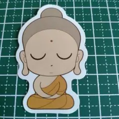 防水ステッカー【2枚目100円】ブッダ　お釈迦様　仏教　No.24708