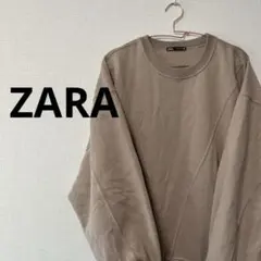 [ZARA]ザラ　バルーンスリーブ 裏毛起毛トレーナー