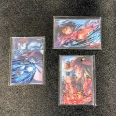 鬼滅の刃 第三弾KV WEBSHOPくじ D賞 レイヤードクリアカード 3種