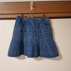 RODEO CROWNS WIDE BOWLデニムプリーツミニスカート