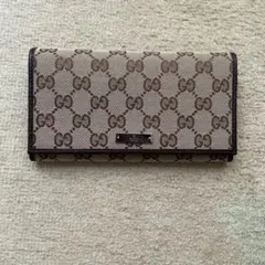 GUCCI グッチ GGスプリームPVC ロゴプレート 長財布 0518-⑦ - メルカリ