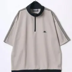 【新品タグ付き】Kappa/カッパ オーバーサイズ ハーフジップ 半袖