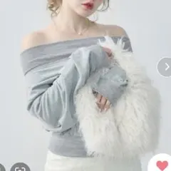 最終値下げ⭐︎オフショル ロゴスウェットトップス　Freeサイズ