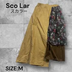 e1584☆ Scolarスカラーステドグラス風切替 スカート Mサイズ