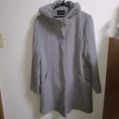 グレー フード付きコート LLサイズ