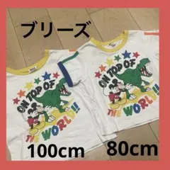 ブリーズ　Disney ミッキー　お揃い　80cm 100cm 半袖