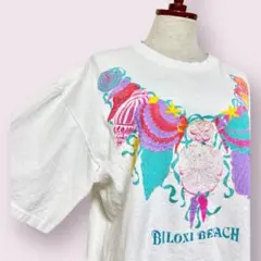 vintage ヴィンテージ Tシャツ 90年代 シェル柄 レトロUSA海外古着のサムネイル