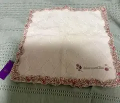 AfternoonTeaピンク フリル付き ハンカチ　リバティ