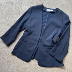 【美品】ナチュラルビューティーベーシック ノーカラー 洗える 大きいサイズ