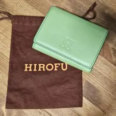 HIROFU【センプレ】二つ折り財布 レザー ウォレット 本革　サワーグリーンのサムネイル